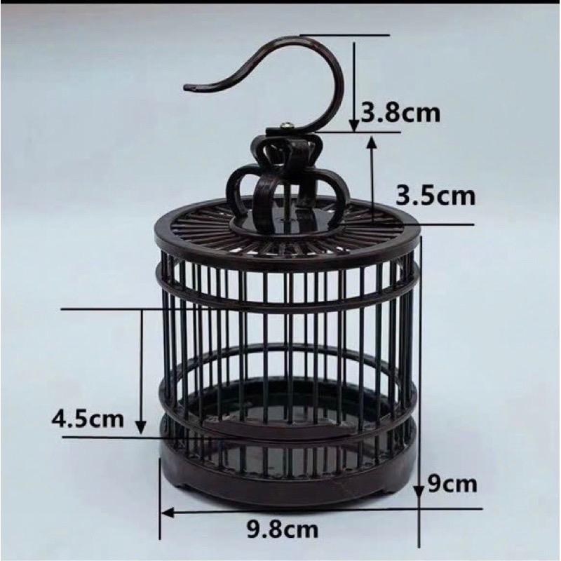 Lồng chim Mini Tròn thuần chim mộc sâu khuyên hút mật ốc mít