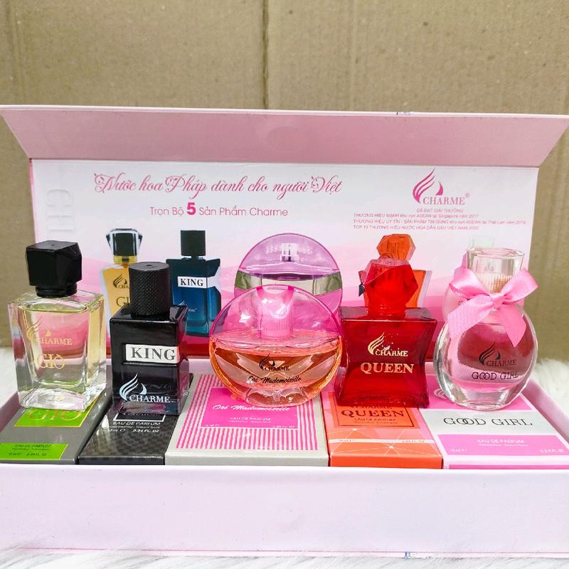 Set Mini Combo 5 Chai Mỗi Chai 10ML (dạng chấm) Perfume Nước Hoa Xịt Thơm Nữ