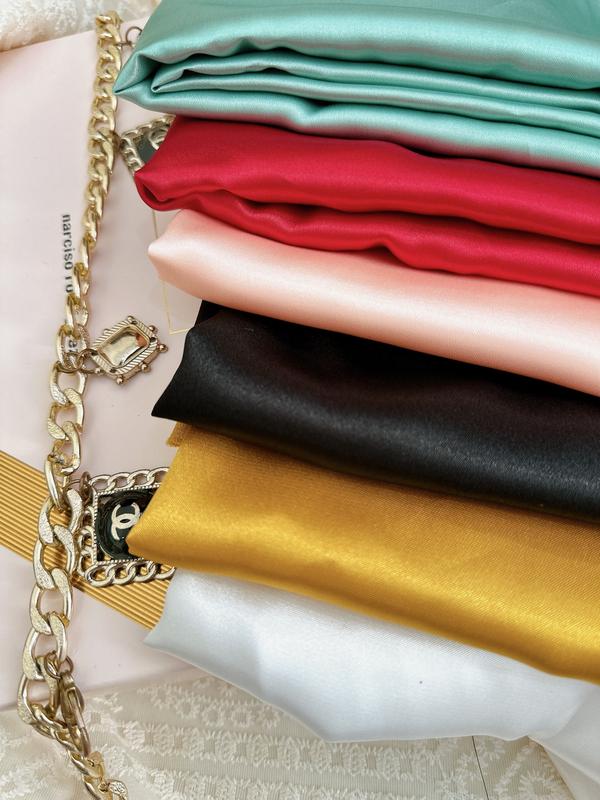 Vải LỤA PHI BÓNG mềm mịn có độ rũ may áo dài, đồ bộ, pijama