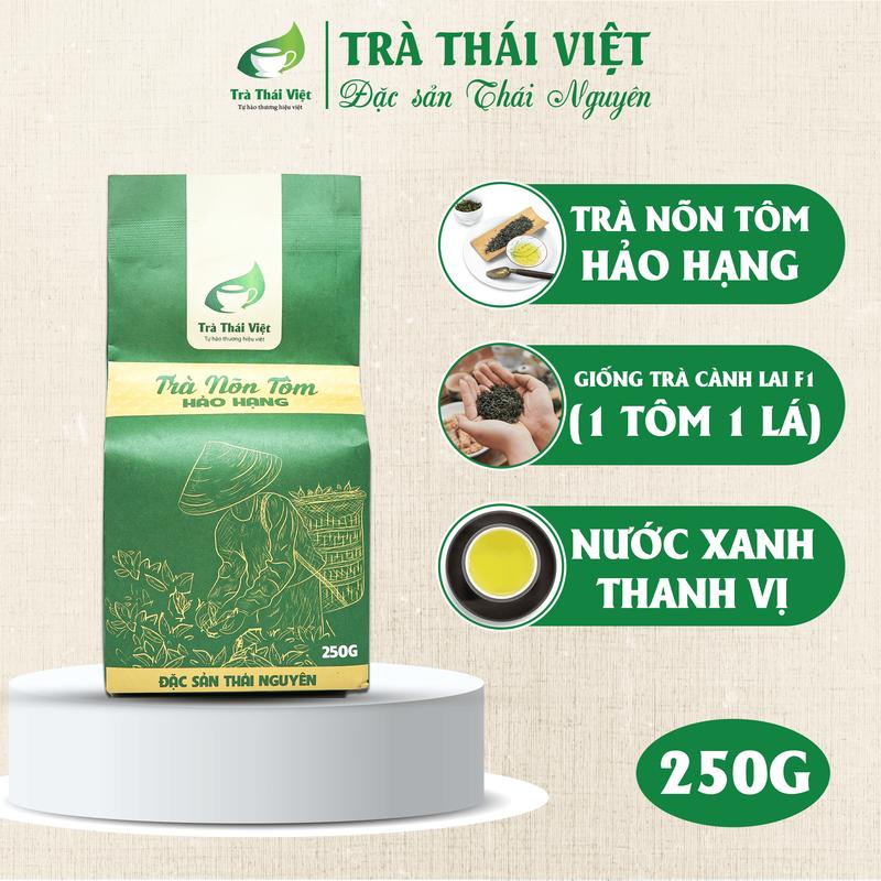 Trà Thái Nguyên Loại Nõn Tôm Hảo Hạng (1 Tôm 1 Lá), Sao Thủ Công Truyền Thống, Trà Nõn Tôm Hảo Hạng Thái Việt Tea Chè Chua