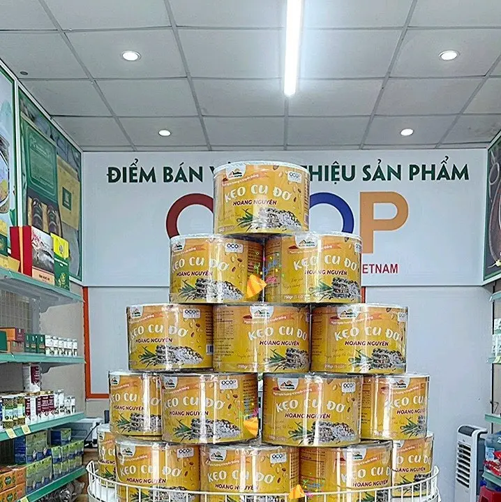 [ TẶNG 1 HỘP] combo 2 hộp KẸO CU ĐƠ HOÀNG NGUYÊN loại truyền thống 400g + tặng 1 hộp 400g.. Ăn Vặt Chua Snack dẻo kẹo sáp  dẻo banh  keotet ngậm 4