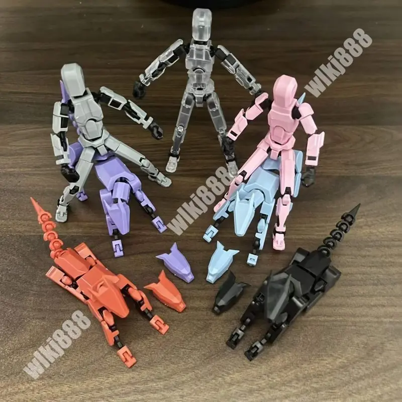 Mô Hình Hành Động, T13 Con Chó Tự Làm, Nhân Vật May Mắn 13, Nhiều Kiểu, Mô Hình Robot Cào Cắp, Khớp Nối Có Thể Di Chuyển, 13 Đồ Chơi Trẻ Em Giả 2