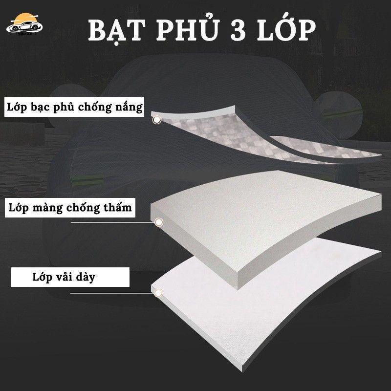 Bạt Phủ Xe Ô Tô Toyota Vios, Altis, Camry, Fortuner, Innova, Yaris, Rush, Hilux, Wᶖgo, Land Cruiser, Cross bat phuoto đồ  trùm  xe  hơi  7  chỗ bạt  trùm  xe  ô  tô  5  chỗ 1