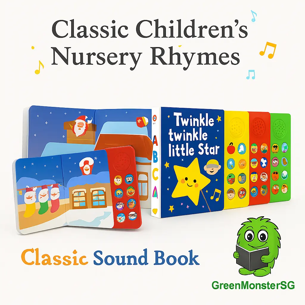 Children English Sound Book Nursery Song Sound Book for Kids 10 Songs