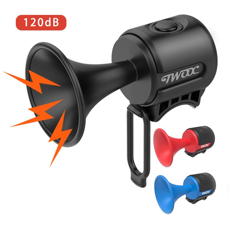 Còi xe đạp điện cho MTB Scooter, chuông xe đạp đường trường, điện tử 120dB, chuông xe đạp mini lớn cho người lớn và trẻ em, phụ kiện xe đạp