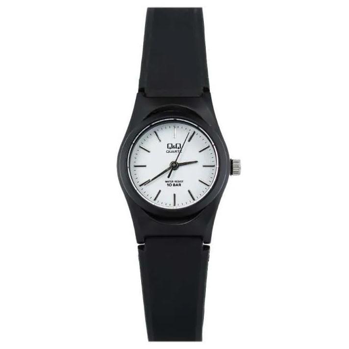 Q&Q Original Jam Tangan Remaja VQ03 & VQ87 Series - Karet- Hitam Kaca Rubber 2