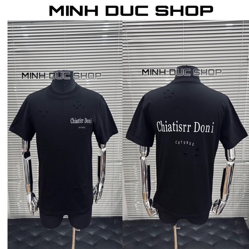 Áo Phông Họa Tiết Rách Thêu Chữ,In Chữ,In Kim Tuyến Cao cấp Cotton 2 chiều 250gsm