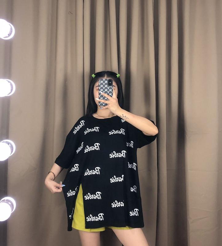 Kaos Oversize Barbie Baju Wanita Atasan Slit 3