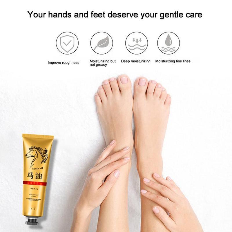 Product Introduction of Horse Oil Anti-Drying Crack Foot Cream Heel Cracked Removal Dead Cream Hand Feet Skin Repair X3L9 29