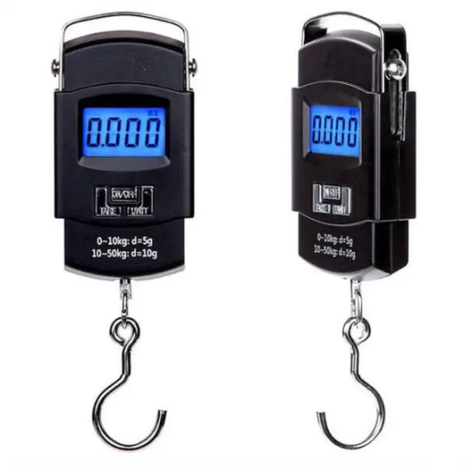 50kg/10g Portable Electronic Hanging Weight Crane Scales Weighing Balance LCD Digital