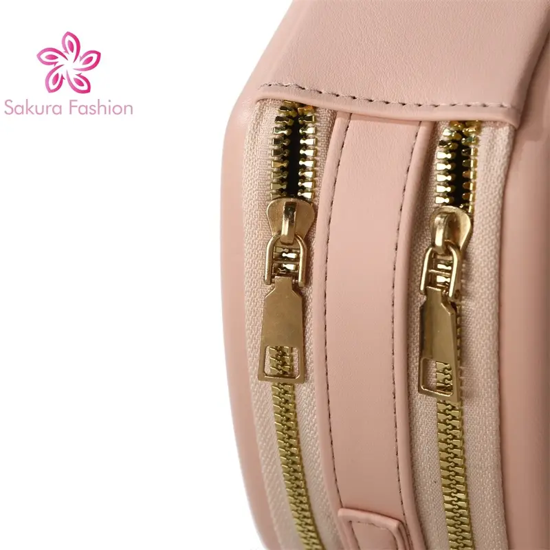 Sakurafashion Should Bag For Women High-end Leather Bag PU Clutch Heart Sling Bag CP065 5