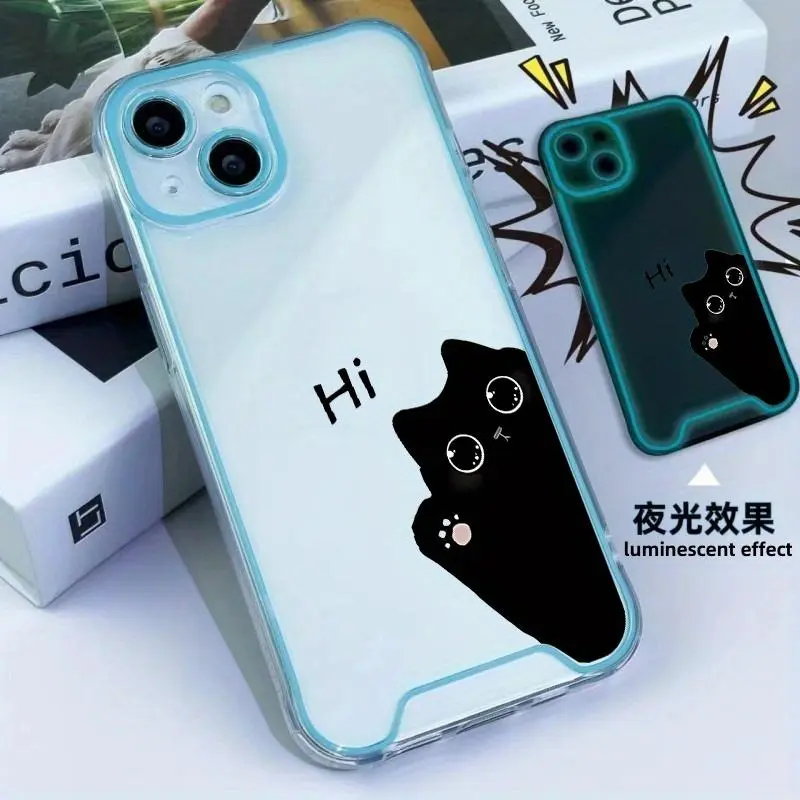 Glow in The Dark Phone Case, Anti-drop Phone Protective Cover, Phone Accessories Compatible with iPhone 16 15 14 13 12 11 8 7 X XS XR Plus Pro Pro Max SE MINI Series 5