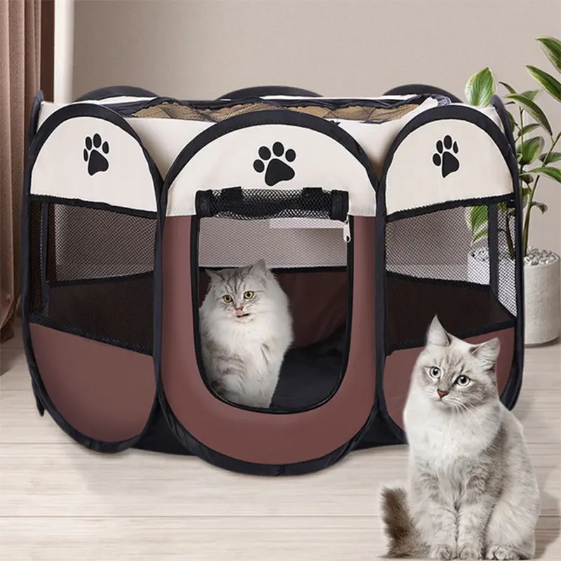 Kandang Lipat Tenda Foldable Kucing Anjing Kelinci Portable Foldable Pet Tent 5