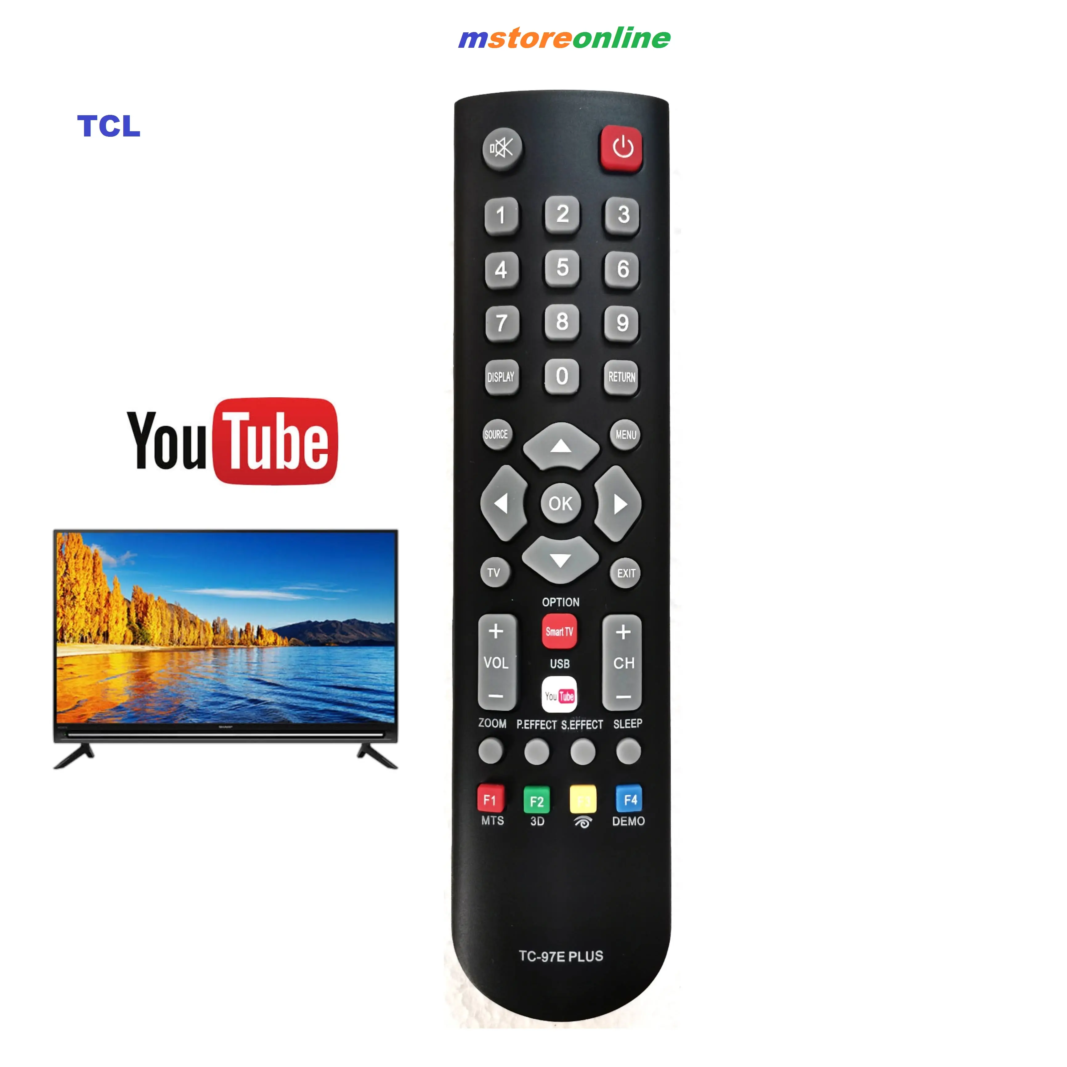 New TCL LED TV Remote Control Replacement TC-97E Fit For most of TCL ...