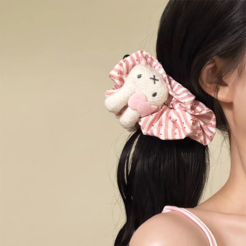 Kẹp tóc lớn chấm bi dễ thương hình thỏ Miffy, kẹp tóc kiểu quả chuối, phụ kiện…