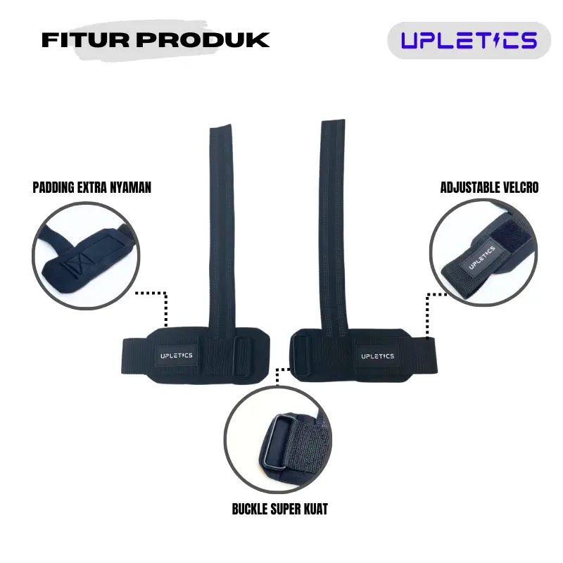 Upletics Weightlifting Strap | Wrist Wrap | Wrist Band GYM & Fitness 2