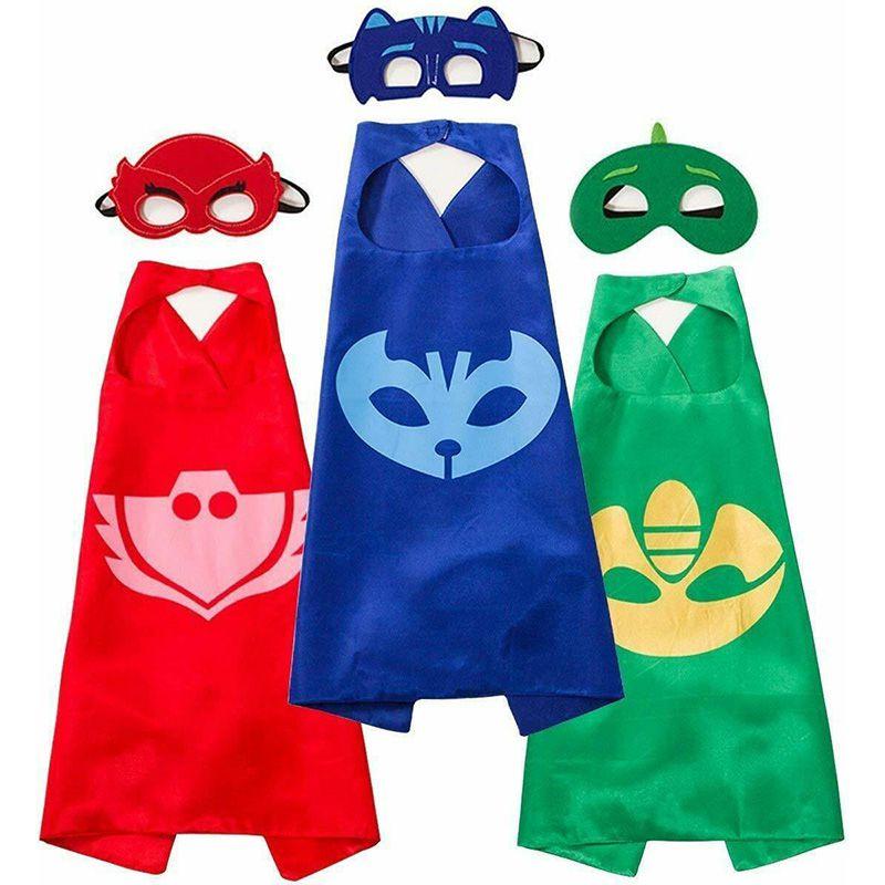 PJ NobleKids Mask Costume Catboy Owlette Gekko Cape Mask Dress Halloween Fancy 2