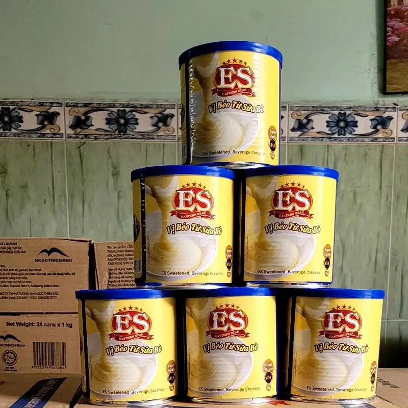 Combo 5 lon Sữa Đặc ES nắp xanh lon 1kg - Sản phẩm sữa đặc ES nắp xanh 1kg - Milk 3