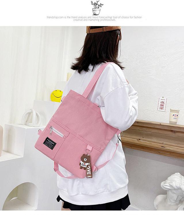 Product Introduction of [In Stock] Shoulder Bag, Handbag, Crossbody, Canvas Material, Fashion, Cute, Campus, Large Capacity 10