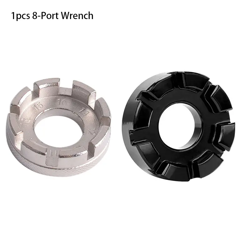 Bicycle Spoke Nipple Wrench 8 Way Groove Galvanized Repair Service Tool Key Spanner Accessories