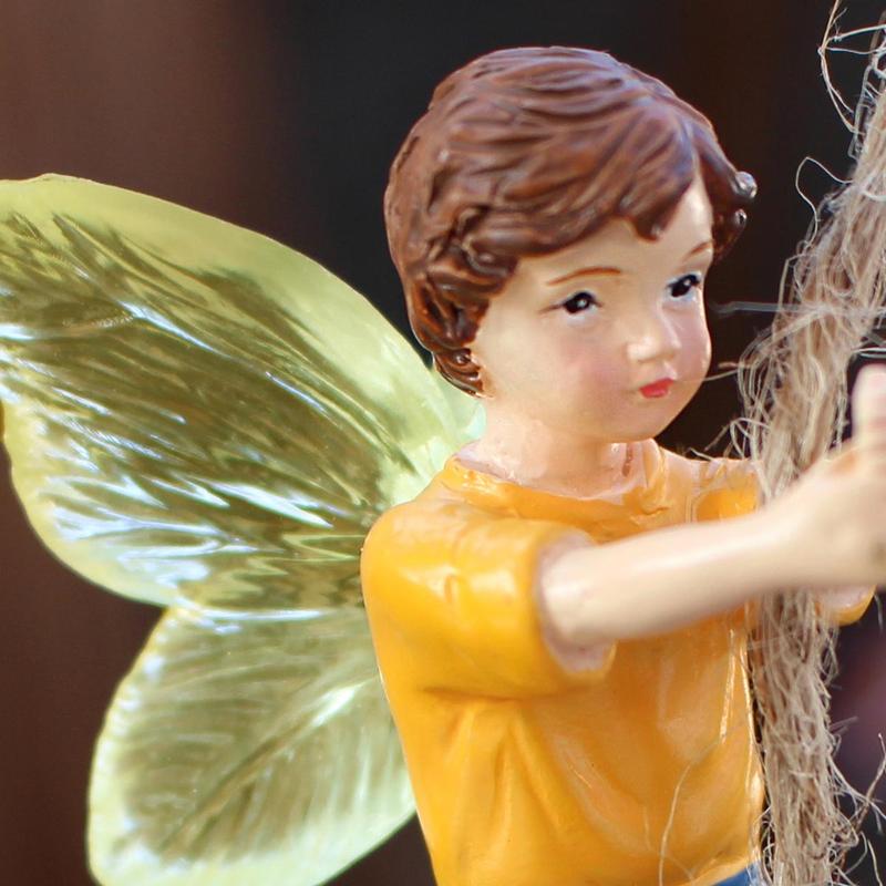 Tire & Fairy Design Hanging Ornament, Creative Hanging Figurine Decoration, Home Decor for Garden Yard 5