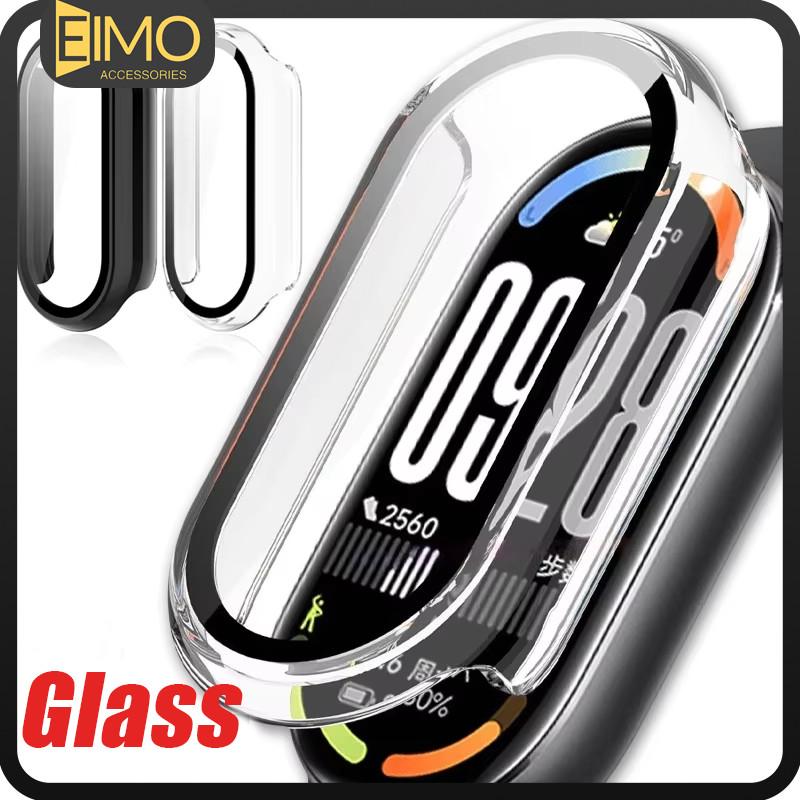 กรณีพีซีแก้วนิรภัย 2 ใน 1 for Mi Band 10 อุปกรณ์ปกป้องหน้าจอแบบแข็งเต็ม For Smartwatch MiBand 10 NFC