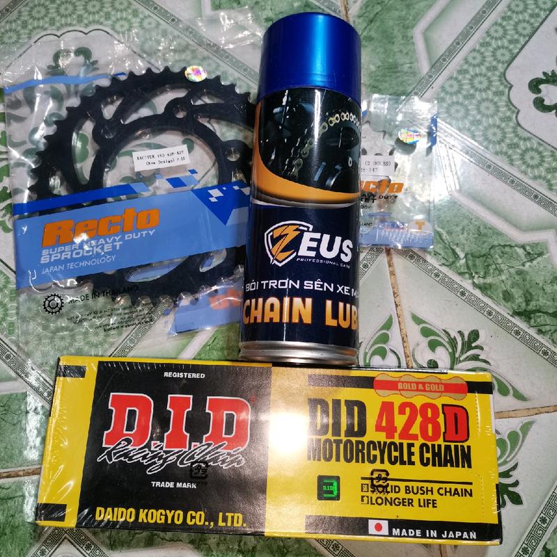 Combo NSD Recto sên DID tặng dưỡng sên Zeus chính hãng ( tuỳ xe sẽ có mẫu dĩa khác nhau nhé ae)