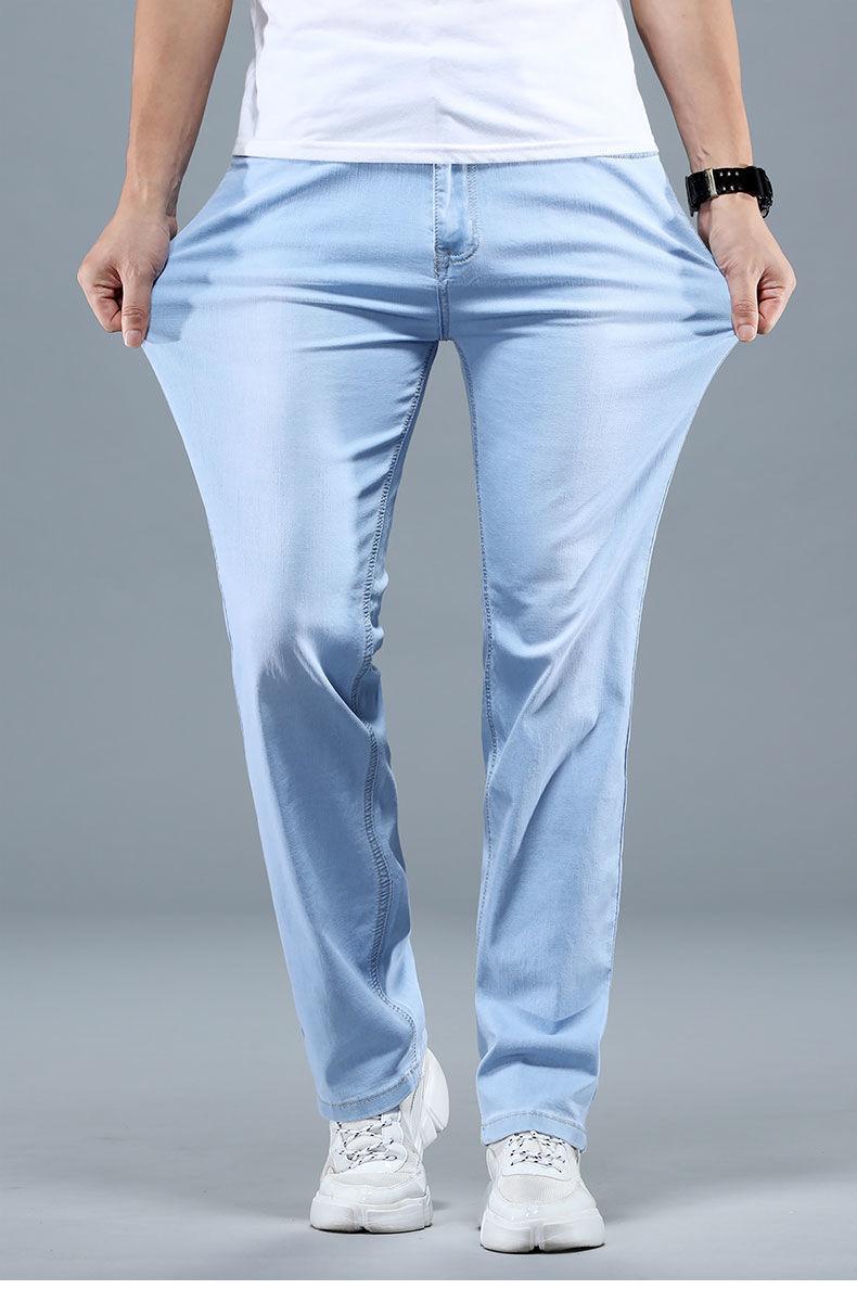 Product Introduction of Quần Dài Nam, Bộ Sưu Tập Mùa Xuân Và Mùa Thu, Quần Bò, Kiểu Thẳng Và Rộng Rãi, Quần Thường Ngày Ống Rộng, Quần Dài, Dày Và Rộng Rãi, Thích Hợp Cho Năm 2024 9
