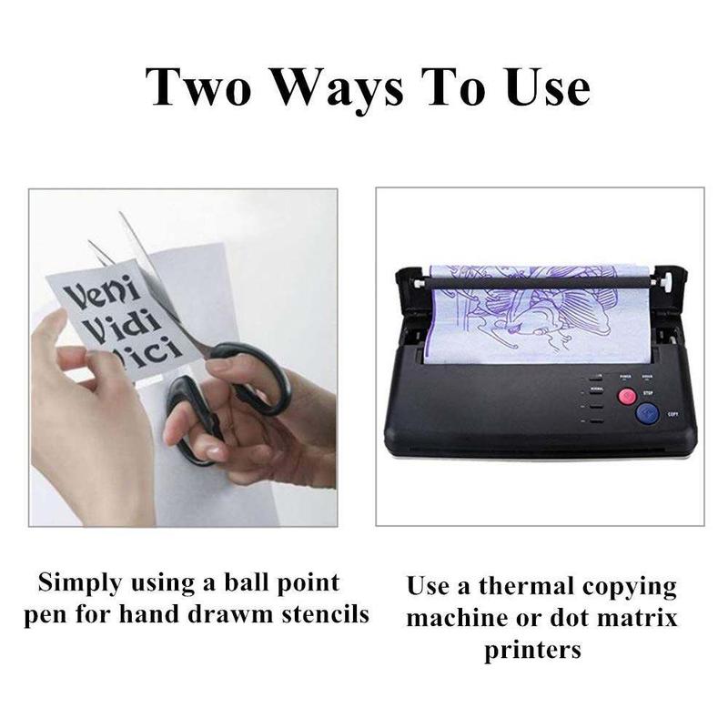 Product Introduction of Tattoo Transfer Paper A4 Size Tattoo Stencil Paper Copy Paper Thermal Paper for Transfer Machine Printer Tattoo Accessories\ws014 13