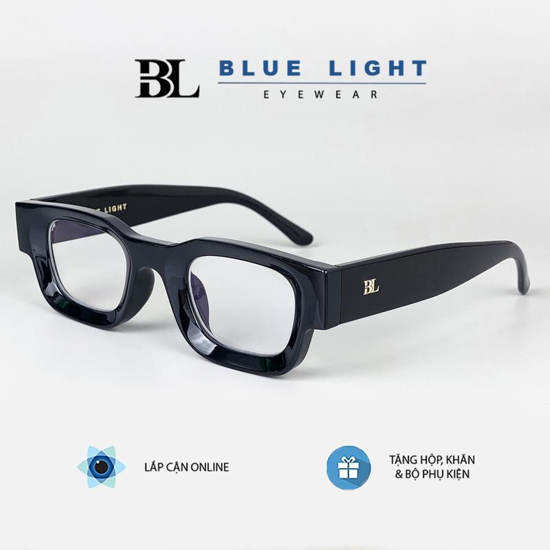 Gọng Kính Cận, Kính Mắt Giả Cận Nam Nữ, Mắt Vuông Nhỏ, Gọng To Dày Đen Cứng Cáp, Chống Ánh Sáng Xanh - BLUE LIGHT Phụ nữ Nam giới