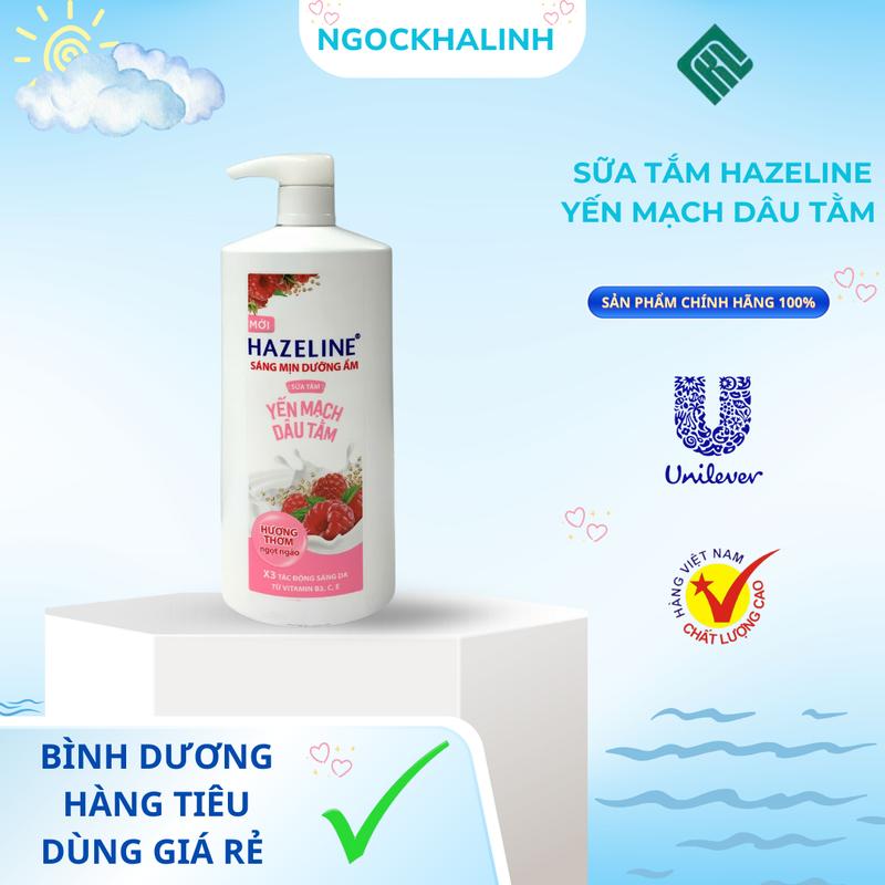 Sữa tắm Hazeline yến mạch dâu tằm chai 800g