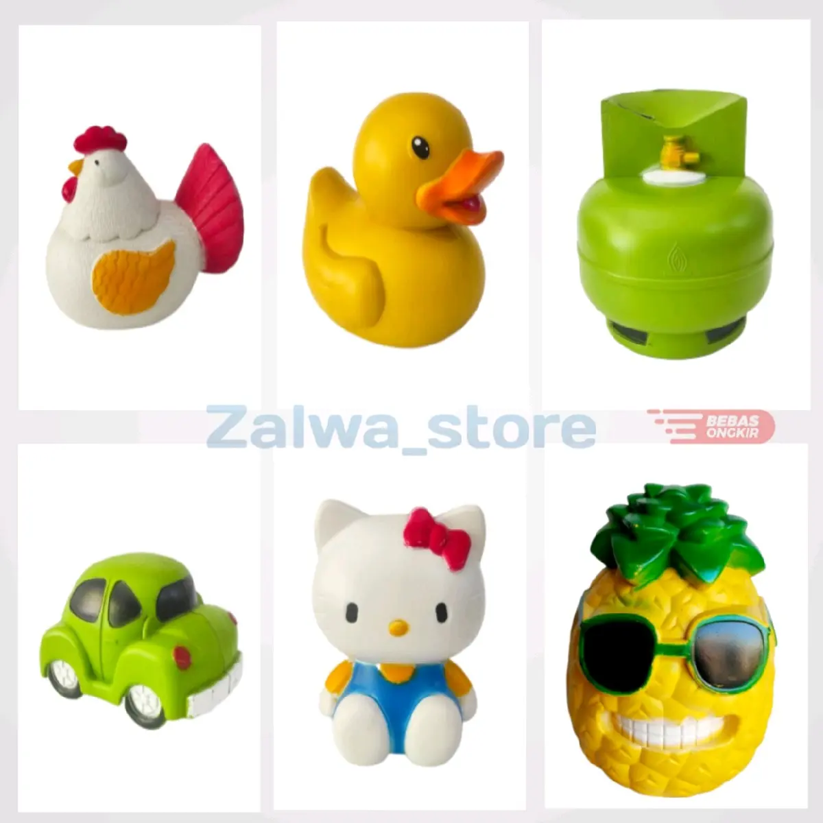 Celengan murah / souvenir celengan  Plastik Koin Motif Binatang Buah Kartun ANAK-ANAK LPG