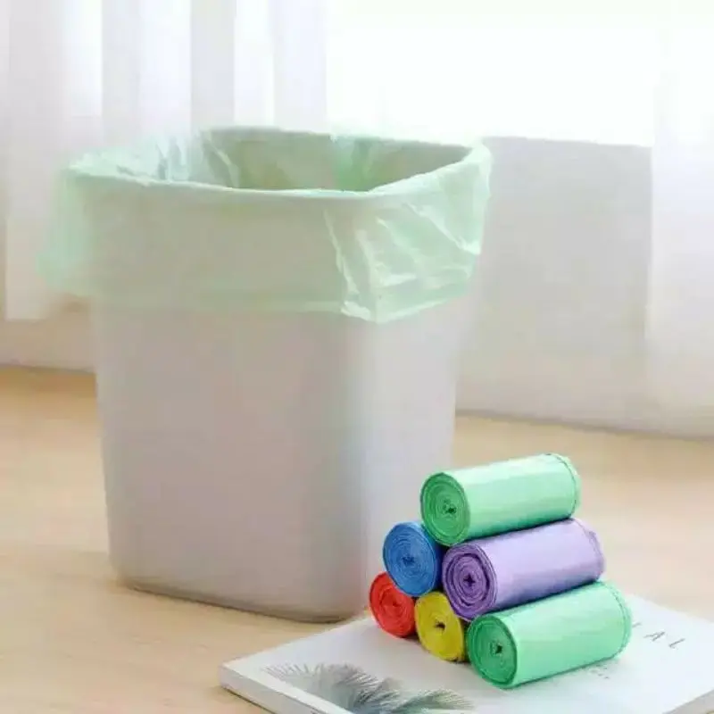 Plastik Sampah Ukuran 45x50cm Plastik Roll Kresek Tong Sampah Kantongan Kantong Pembuangan Limbah