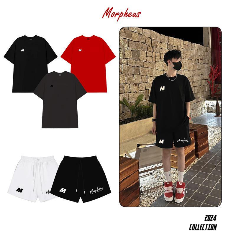[ComBo MPU] set bộ đồ áo thun quần short streetwear, set đồ local brand unisex morpheus vải cotton thoáng mát