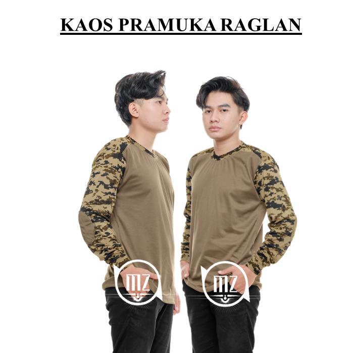 COD !! GROSIR BAJU KAOS LORENG PRAMUKA RAGLAN SCOUT PDL LAPANGAN TACTICAL PELINDUNG BAN MURAH DORENG 4