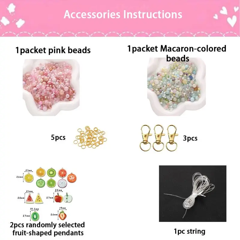 DIY Keychain Material Package, 1 Set Portable Holder Charm Keychain Cap for Lip Balm, Bag Decor, Holiday Gifts, Party Favors 2