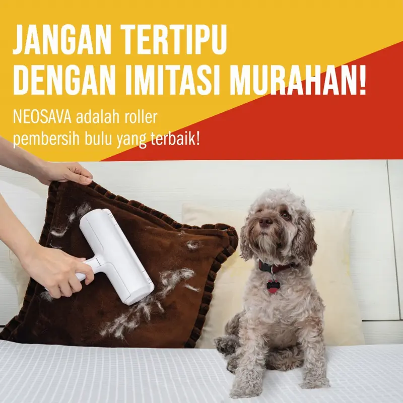 NEOSAVA Pet Hair Removal Roller anjing kucing Pembersih Bulu Roller Hewan / Baju / Debu / Karpet 3