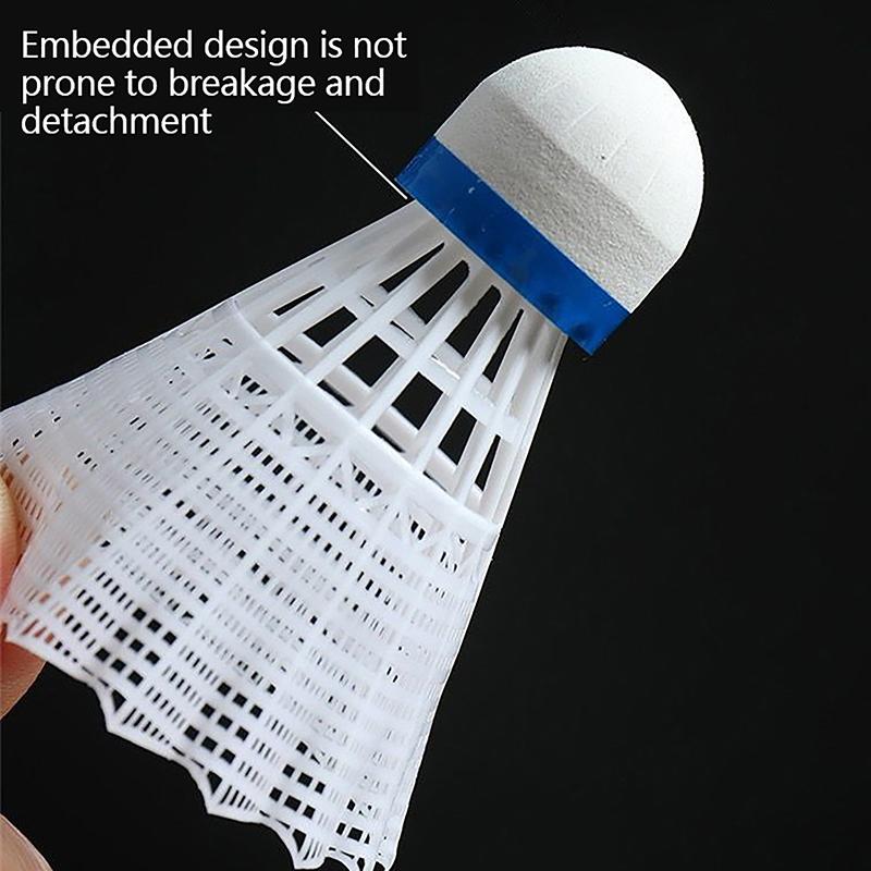 Product Introduction of Quả Cầu Lông Bằng Nhựa, 1 Cái, Bền, Màu Vàng Và Trắng, Cho Học Sinh, Nylon 16
