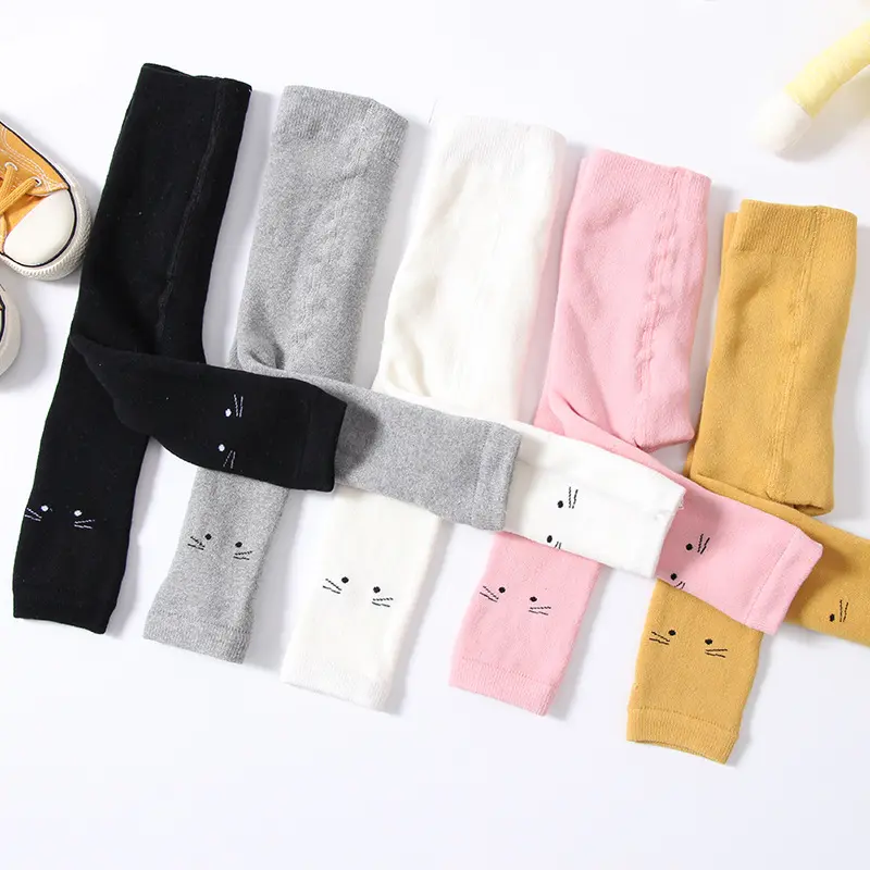 Quần Tất Bé Gái, Quần Legging Len Xù HÌNH MÈO Dày Dặn Ấm Áp Cho Bé - SABOMART 1
