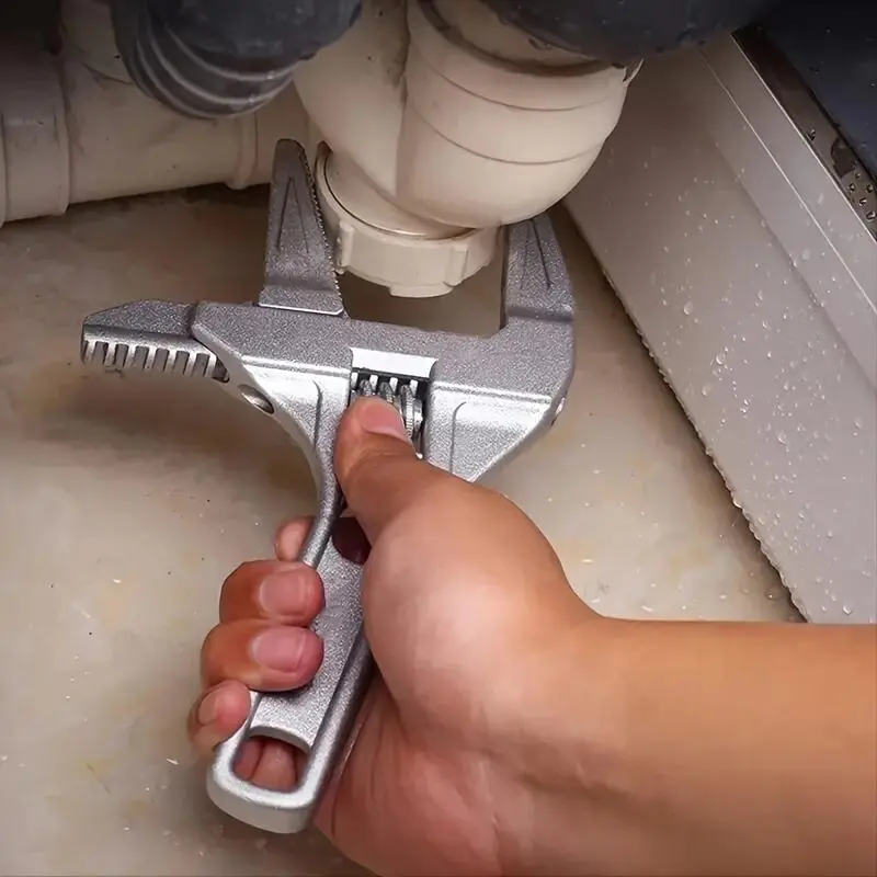 Multifunctional Adjustable Aluminum Wrench, Handheld Wrench for Bathroom Repair, Suitable for 6-68mm Pipe and Valve