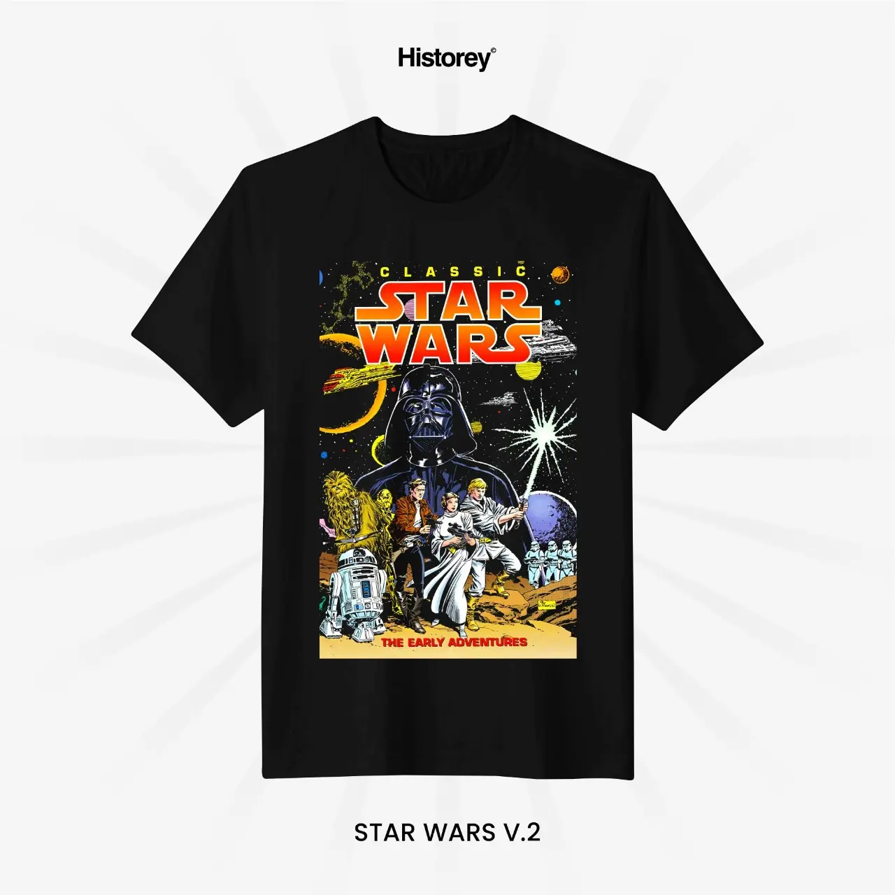 T - shirt | Kaos Animasi | Star Wars V.2 Premium Cotton Combed 24s t-shirt  distro  pria  katun  Nyaman Simple Sablon Baju Keren