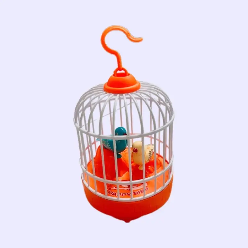 ￼Đồ Chơi Lồng Chim Hót, Lồng Chim Cảm Ứng Tiếng Vỗ Tay Toy Voi Pin 1