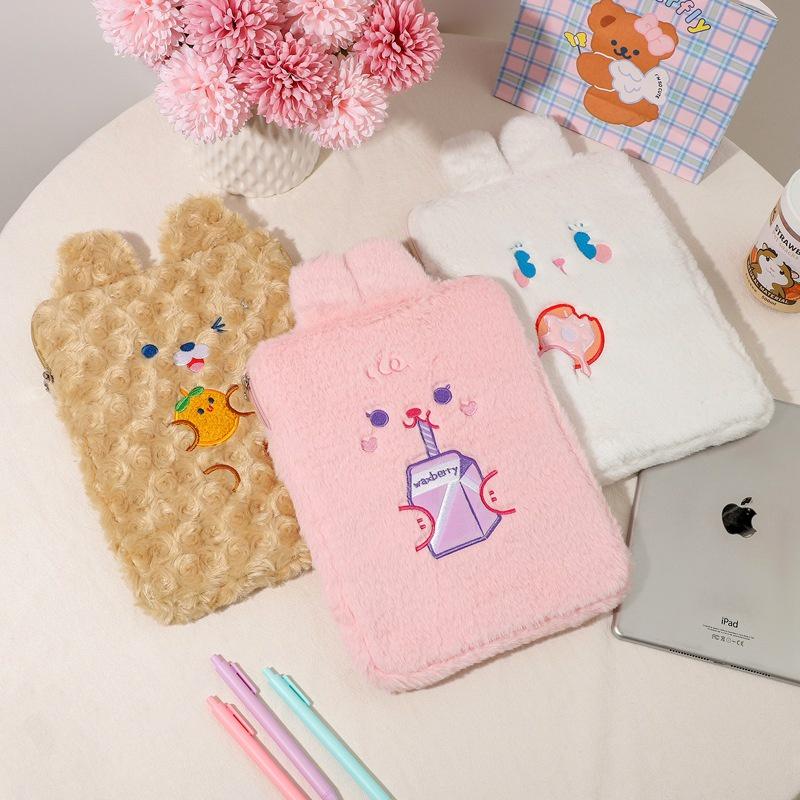 Tas Sleeve Tablet Universal Lucu 11 Inch Compatible for iPad Bag Penyimpanan Pouch Cute Sarung Tab Karakter Rabbit Bear Animal 7 8 9 10 11 Inch Korean Style 2