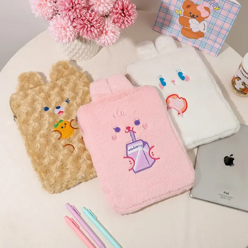 Tas Sleeve Tablet Universal Lucu 11 Inch Compatible for iPad Bag Penyimpanan Pouch Cute Sarung Tab Karakter Rabbit Bear Animal 7 8 9 10 11 Inch Korean Style 2