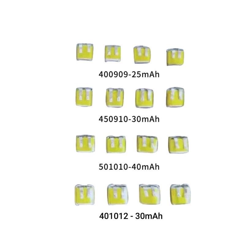Pin li-po pin sạc tai nghe Bluetooth 400909, 401010, 401012, 450910, 501010, 501015, 551013, 601015 1