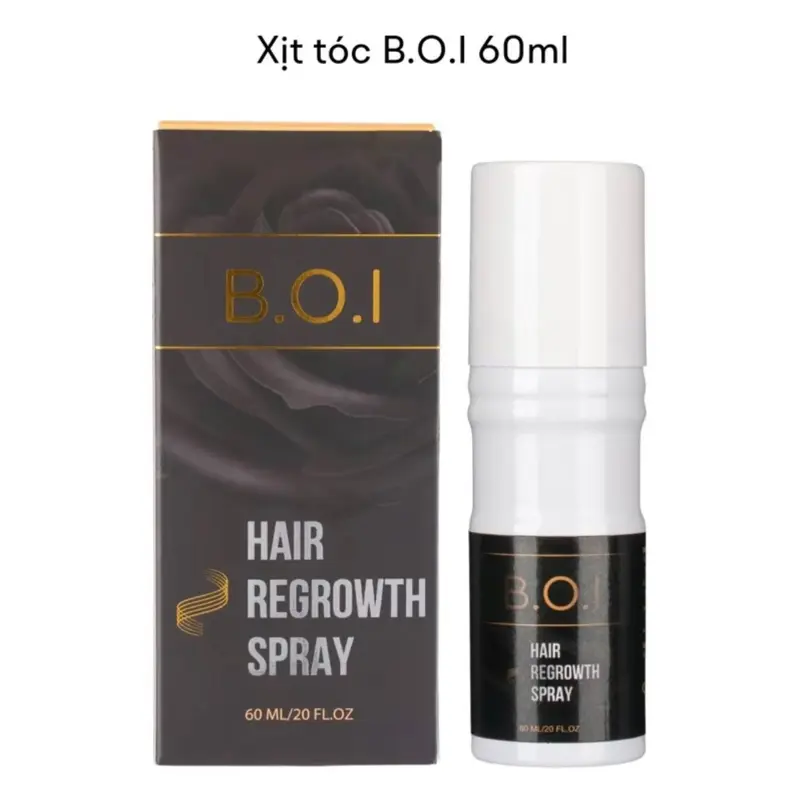 Xịt tóc B.O.I 60ml - hỗ trợ mọc tóc và giảm gãy rụng chăm sóc dưỡng tóc women nữ