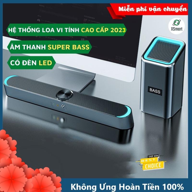 Loa Vi Tính Có Bluetooth Để Bàn Nghe Nhạc Cực Đã Sada D238 Bass 2024 Tương Thích Laptop Máy Tính Tivi Củ Loa Led