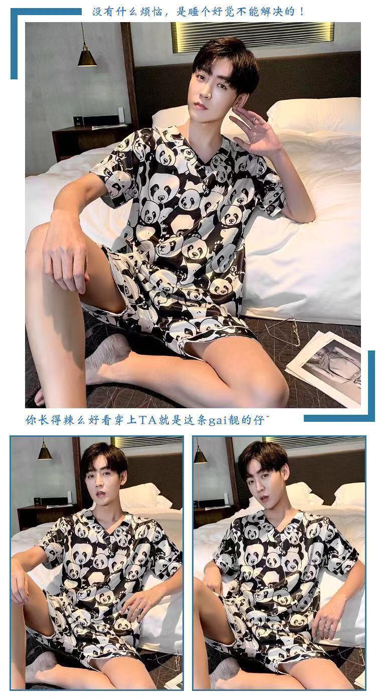 Product Introduction of Bộ Đồ Ngủ Nam Mùa hè, ngắn Tay, Giả Lụa, Lụa Lạnh Mỏng, Thường Ngày, Bộ Đồ Mặc Nhà Mùa Xuân Và Mùa Thu, Hàng Mới Về 2021, 2612 Đánh Giá Tích Cực 20