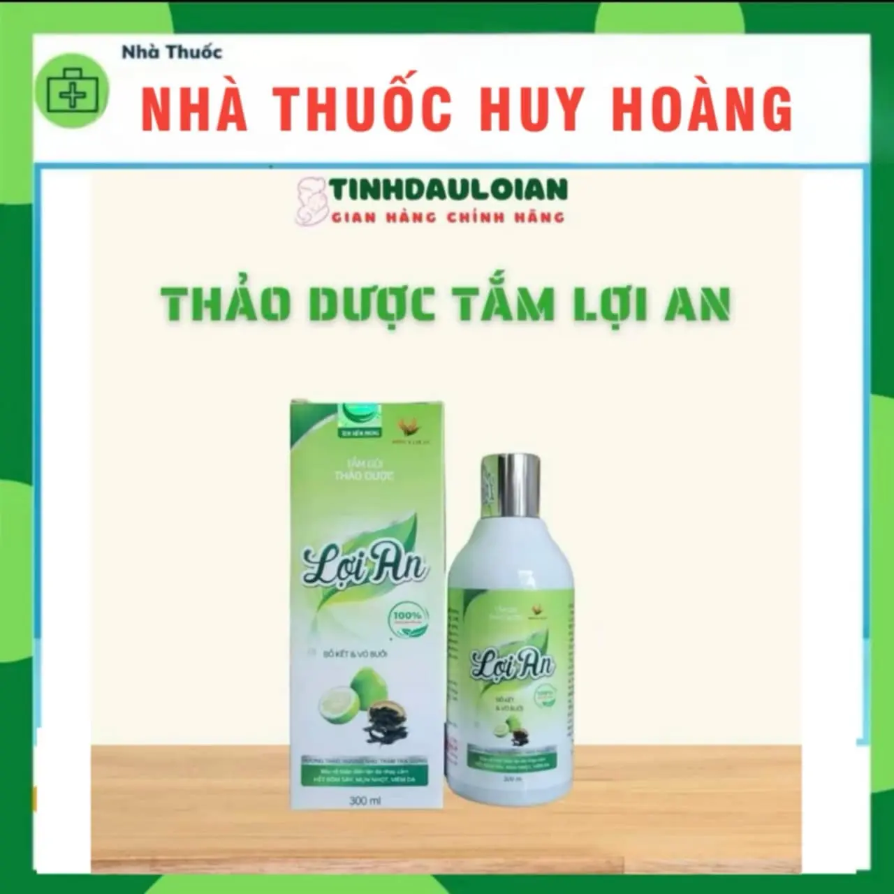 Sữa Tắm Thảo Dược Lợi An chai 300 ml cho bé