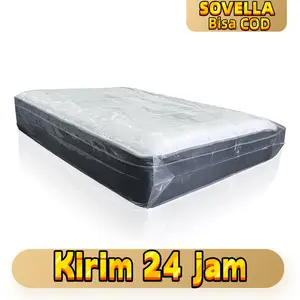 SOVELLA Plastik Penutup PE SUPER JUMBO Kasur Besar Kantong Jumbo Bungkus Ranjang Tempat Tidur Ukuran 150x240 180x240 200x240 Bahan PA PE Fleksibel Tahan Lama Transparan